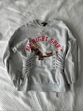 Forever 21 Corset Graphic Sweatshirt